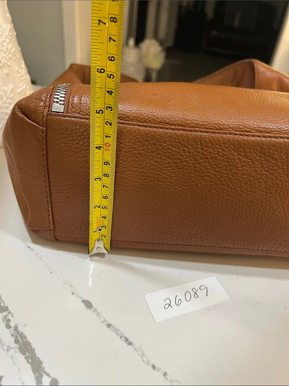 Michael Kors Cognac Leather Shoulder Hobo Bag Luggage Tan